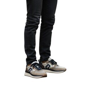 Men's GUESS Adax Sneaker-Size 9-Suede & Canvas Top-Lace Up-In Great Shape